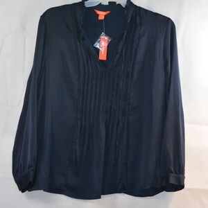 Blue Long Sleeved Blouse Joe Fresh SZ L NWT